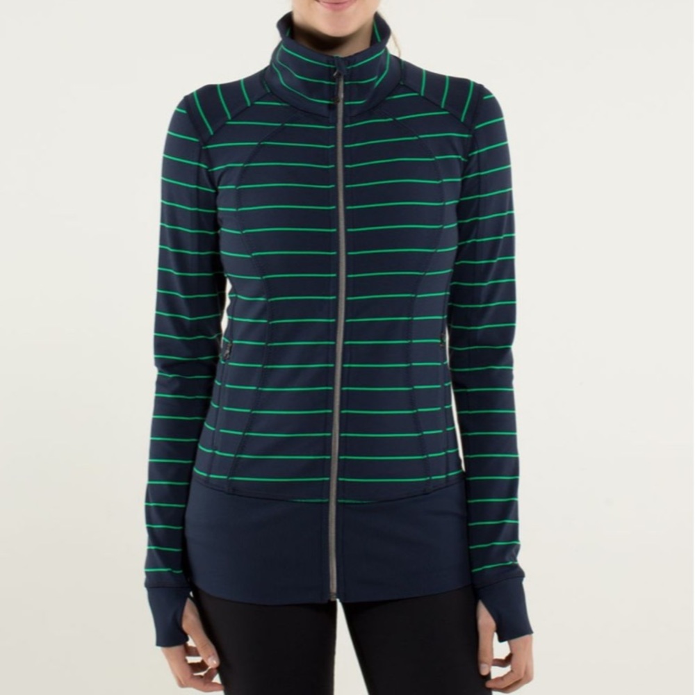 Lululemon nice Asana jacket striped size 6